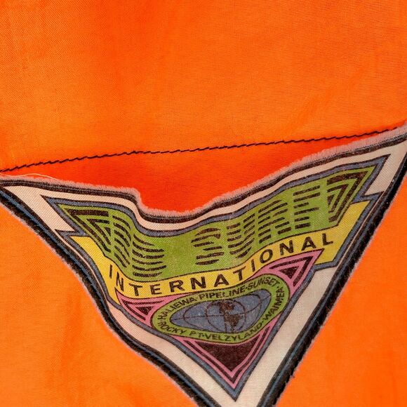 Vintage 90s BB Surf Windbreaker Jacket Mens XL X-Large Orange Surfer Surfing - Picture 4 of 7
